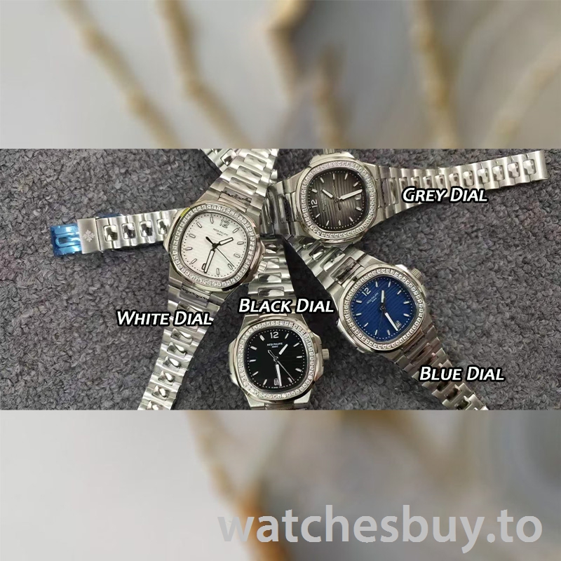 Patek Philippe Nautilus Ladies 32mm 7118/1200A-011 Silver-tone Bracelet - Image 5