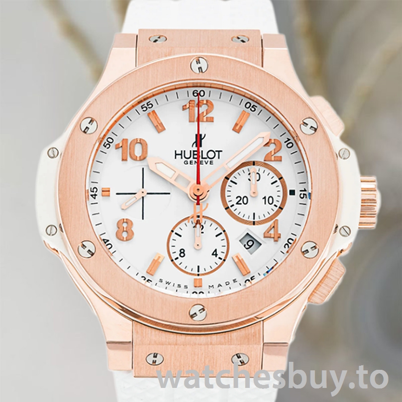 Hublot Big Bang 301.PE.230.RW.114 44mm Men Rubber Band Rose Gold-tone