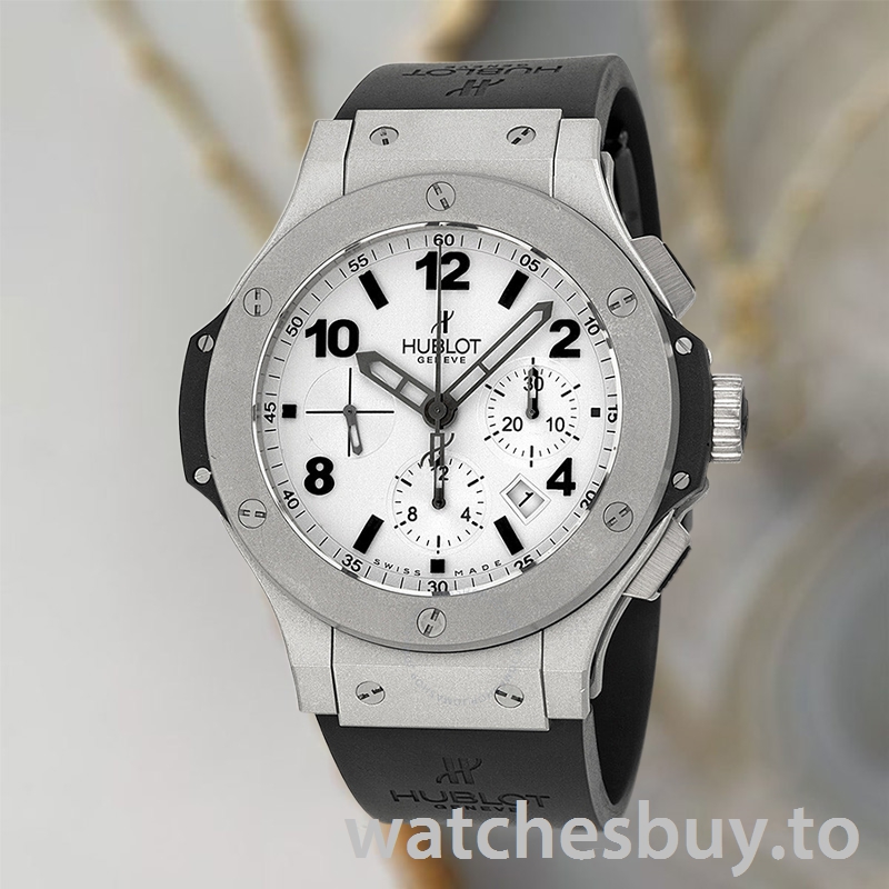 Hublot Big Bang Men 301.TI.450.RX 44mm Rubber Band White Dial - Image 2