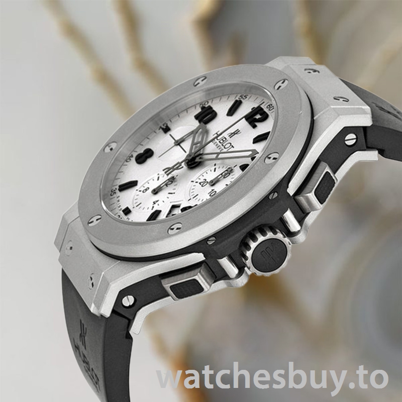 Hublot Big Bang Men 301.TI.450.RX 44mm Rubber Band White Dial - Image 3