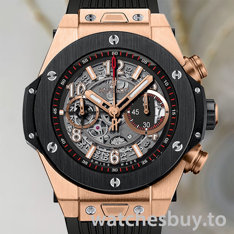 Hublot Big Bang 411.OM.1180.RX Men 46mm Rubber Band Skeleton Dial