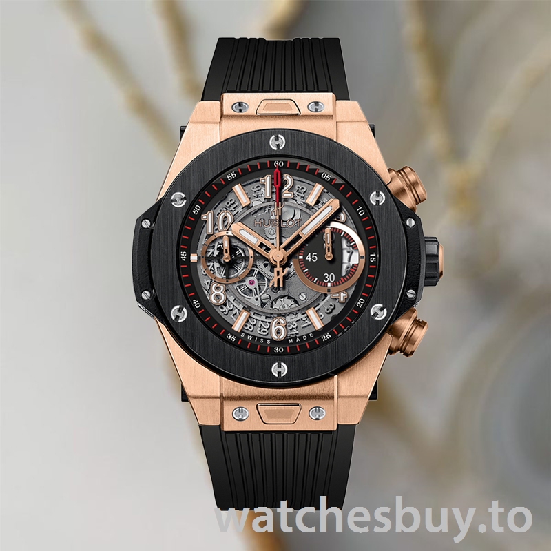 Hublot Big Bang 411.OM.1180.RX Men 46mm Rubber Band Skeleton Dial - Image 2