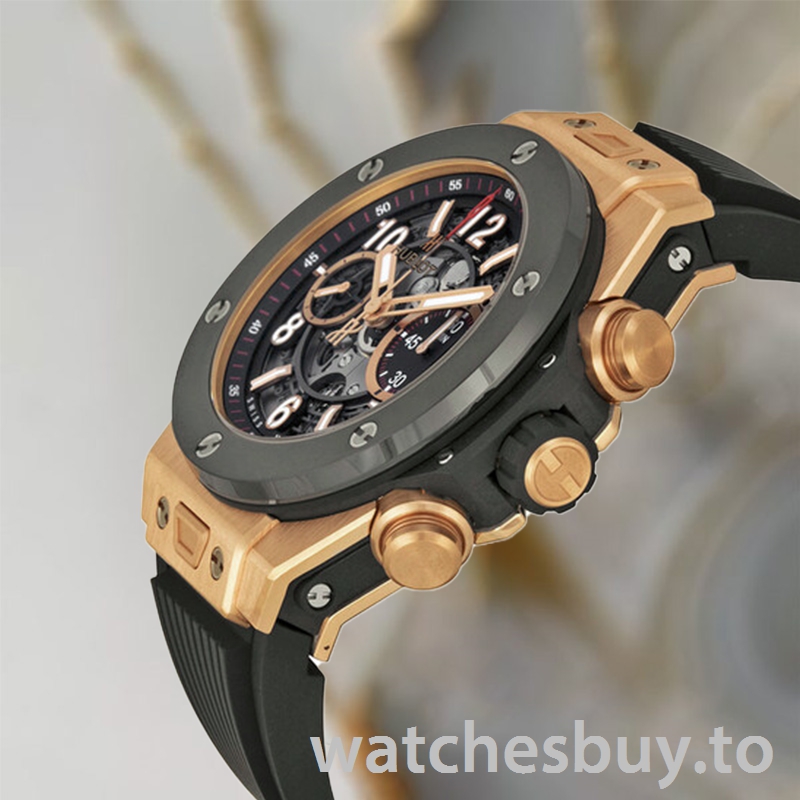 Hublot Big Bang 411.OM.1180.RX Men 46mm Rubber Band Skeleton Dial - Image 3