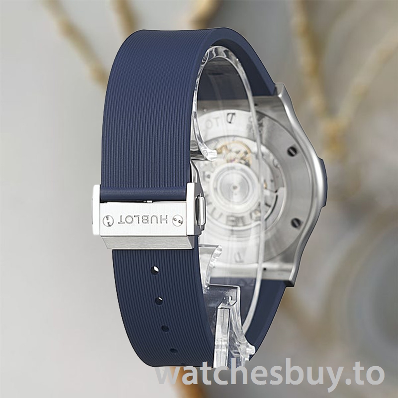 Hublot Classic Fusion Men's 542.CM.7170.RX/511.CM.7170.RX 43mm/42mm/45mm Rubber Band Black-tone - Image 4