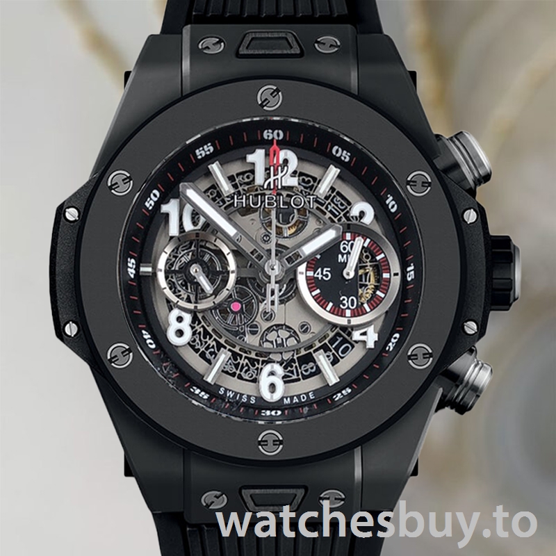 Hublot Big Bang Men 411.CI.1170.RX 44mm Rubber Band Skeleton Dial