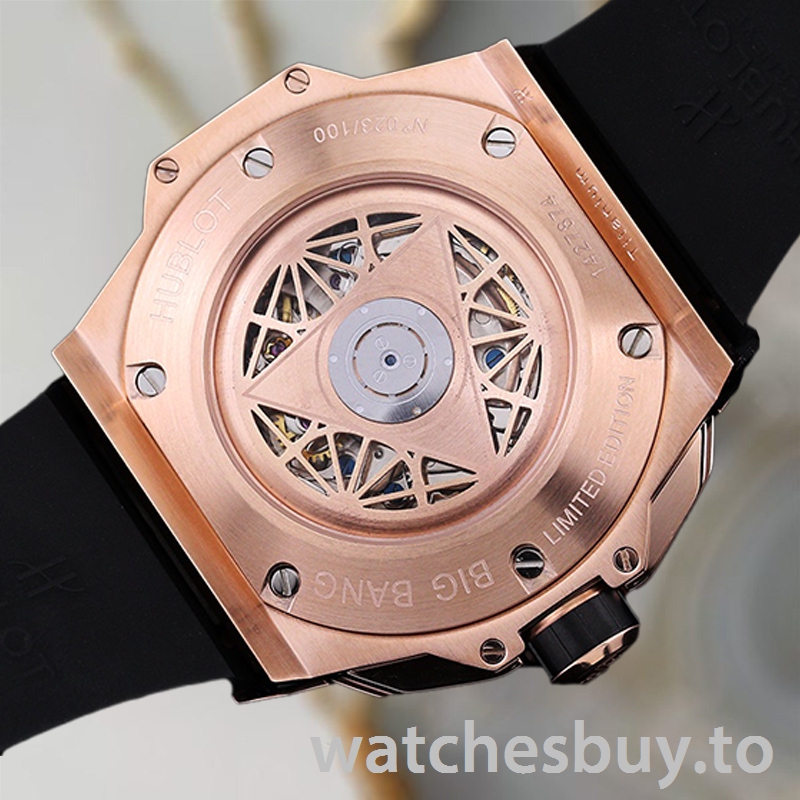 Hublot Big Bang 44mm Men 418.OX.1108.RX.MXM19 Rubber Band Rose Gold-tone - Image 3
