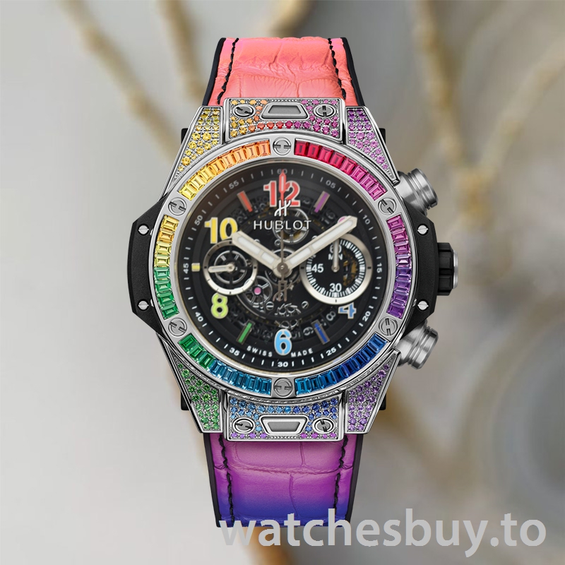 Hublot Big Bang 44mm Men 421.NX.1117.LR.0999 Diamonds Black Skeleton Dial - Image 2
