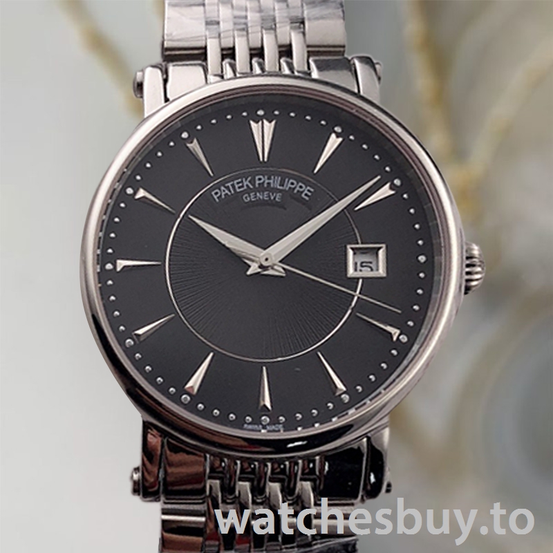 Patek Philippe Calatrava 40mm CalatravaBKSB015 Men's Silver-tone