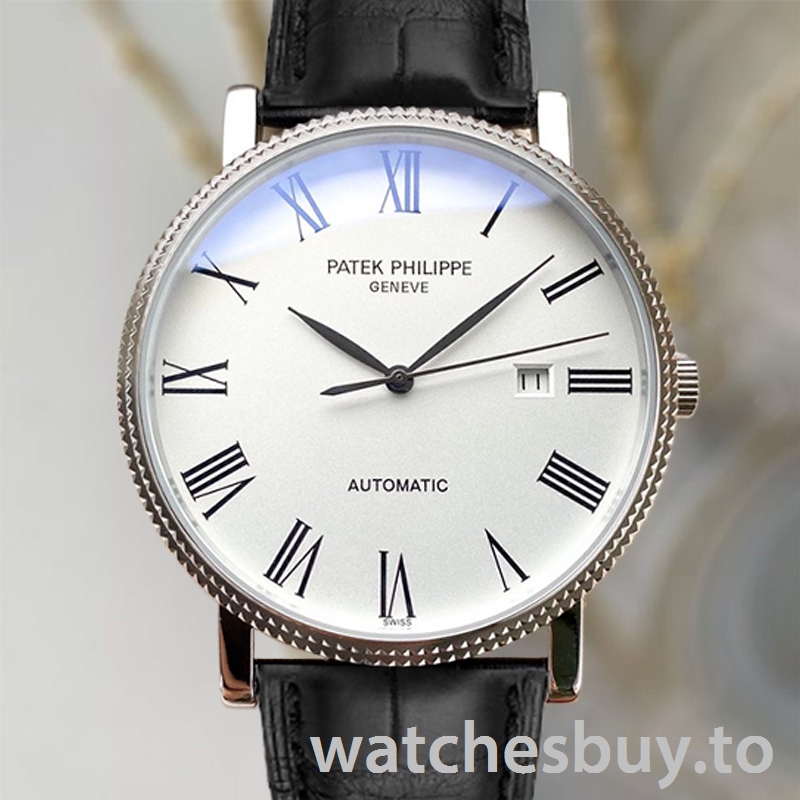 Patek Philippe Calatrava Men's 40mm CalatravaWRL006 Silver-tone White Dial