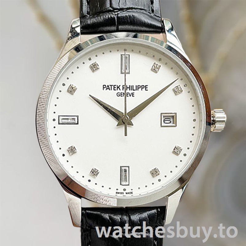 Patek Philippe Calatrava 40mm CalatravaWSL003 Men's White Dial
