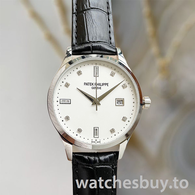 Patek Philippe Calatrava 40mm CalatravaWSL003 Men's White Dial - Image 2