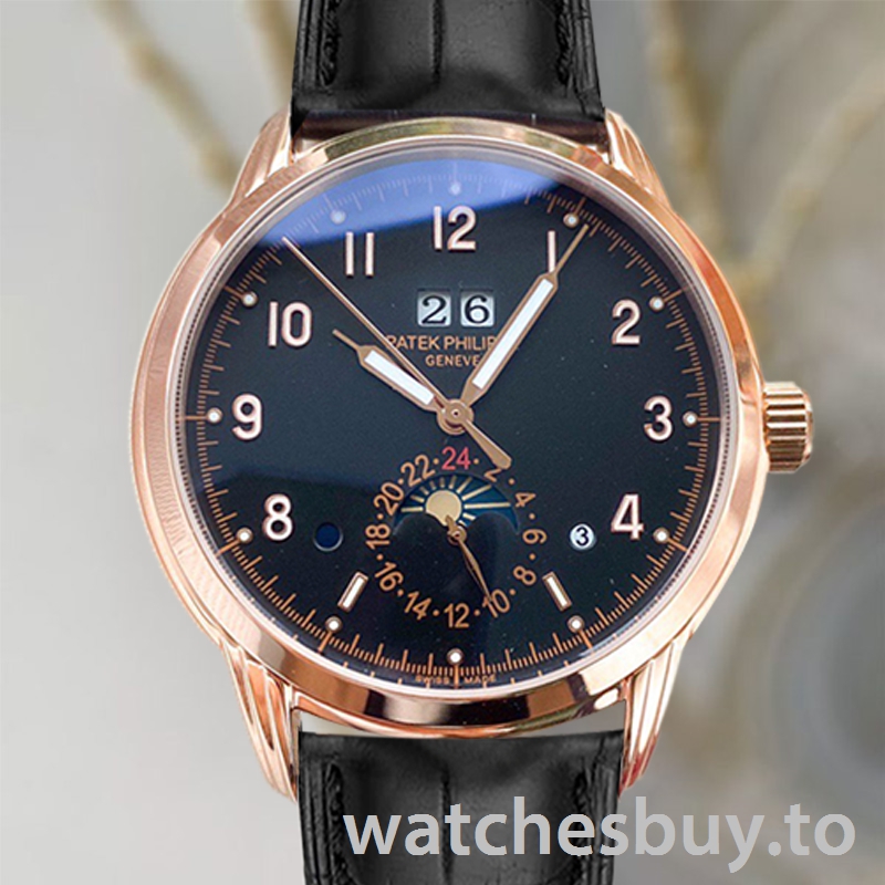 Patek Philippe Grand Complications GrandBKAL019 40mm Men's Black Dial Rose Gold-tone