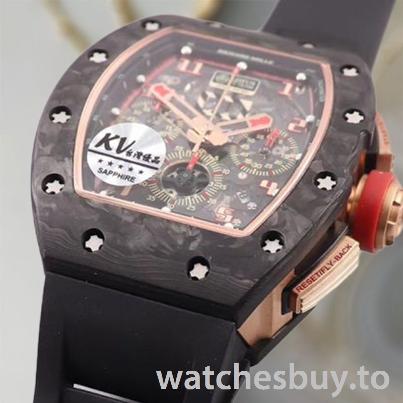 Richard Mille RM 011 RM 011 Around 41mm Men Transparent Dial Black - Image 3