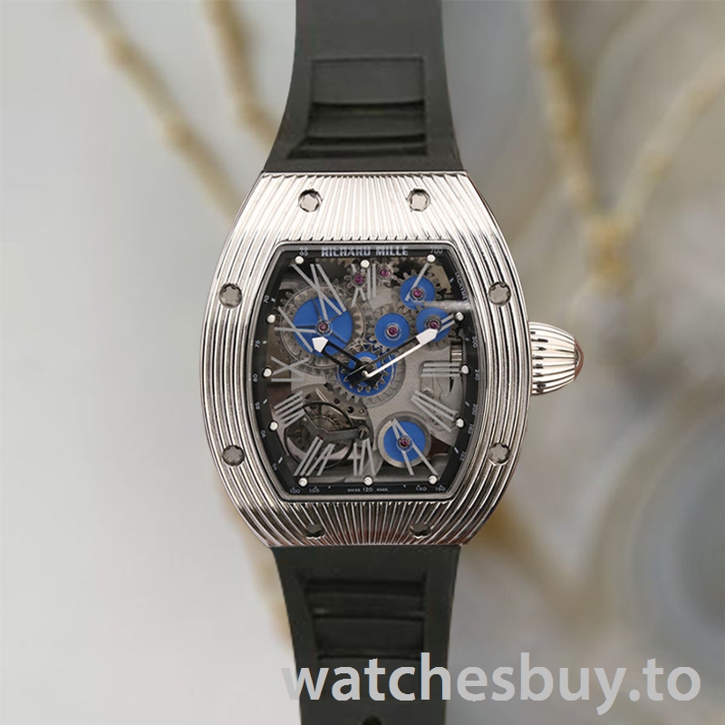 Richard Mille RM018 Around 48*39mm Men RM018-003 Silver-tone Stainless Steel - Image 2