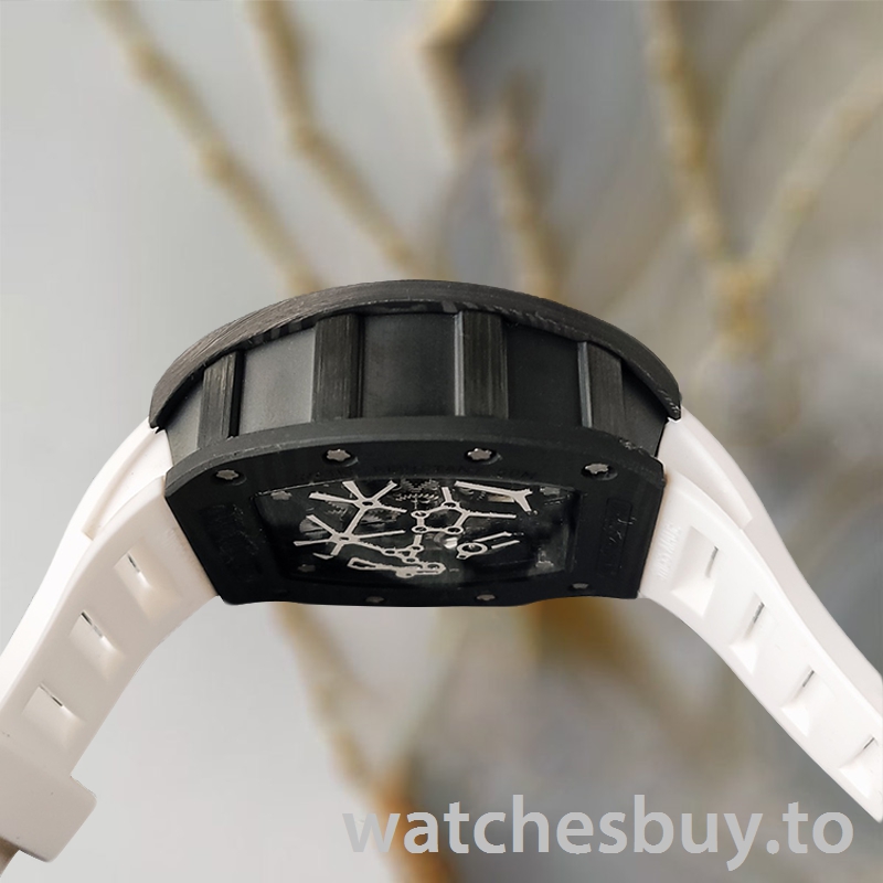 Richard Mille RM35 Men Around 48*40mm RM35-031 Skeleton Dial Rubber Band - Image 3