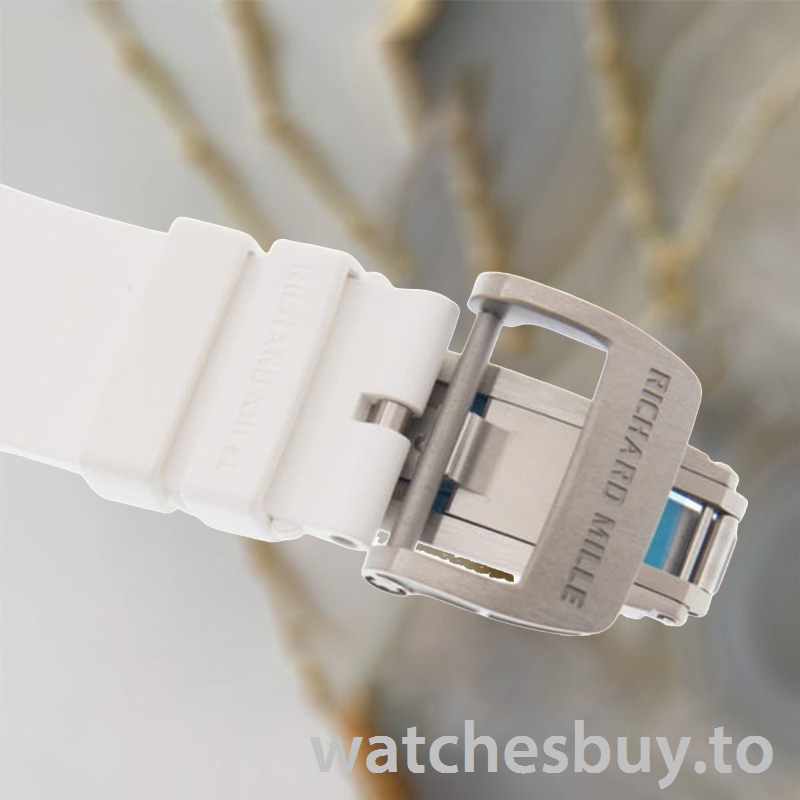 Richard Mille RM055 Around 50*42mm RM055-003 Men Transparent Dial Rubber Band - Image 4