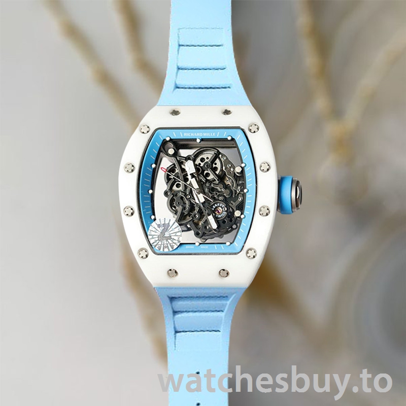 Richard Mille RM055 RM055-010 Around 50*43mm Men Transparent Dial Ceramics Bezel - Image 2