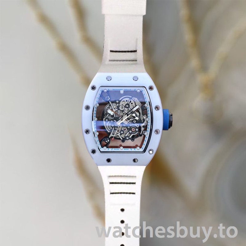 Richard Mille RM055 Around 50*43mm Men RM055-016 Transparent Dial Ceramics Bezel - Image 2