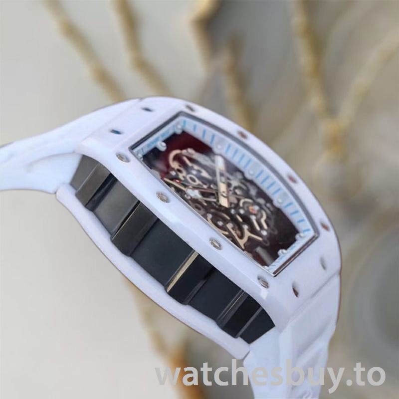 Richard Mille RM055 Around 50*43mm Men RM055-016 Transparent Dial Ceramics Bezel - Image 3