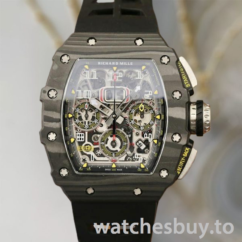 Richard Mille RM11-03 Men RM11-03-002 Around 50*40mm Rubber Band Titanium