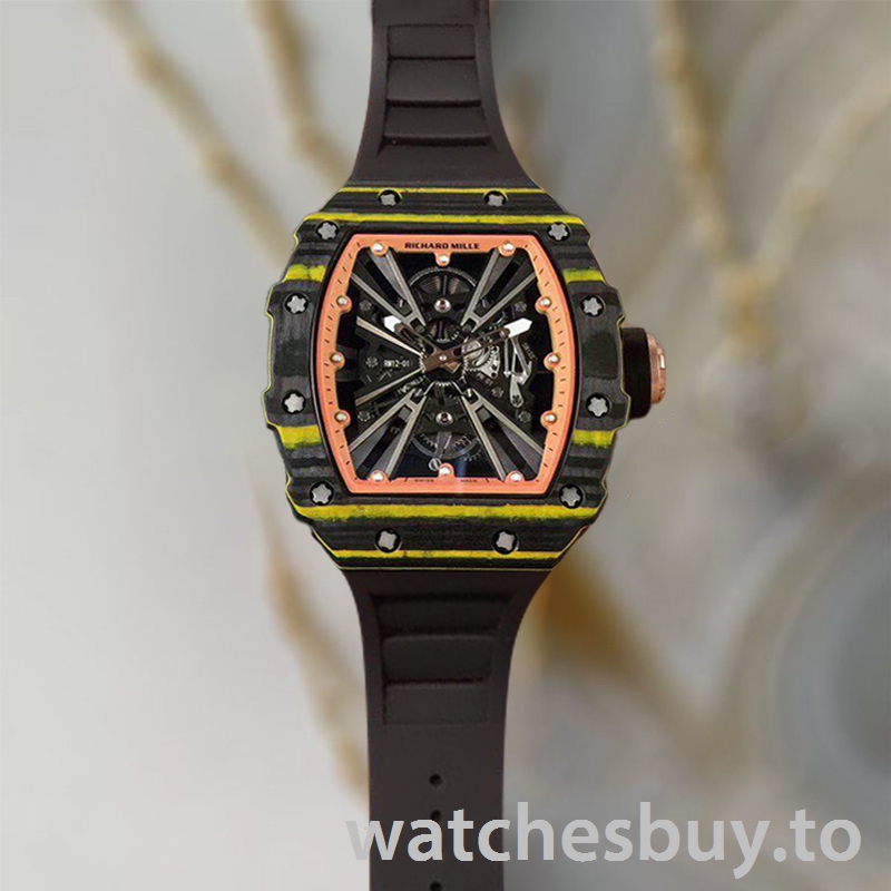 Richard Mille RM12-01 Around 50*42mm RM12-01-004 Men Carbon Fiber Mechanical - Image 2