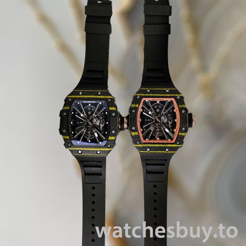 Richard Mille RM12-01 Around 50*42mm RM12-01-004 Men Carbon Fiber Mechanical - Image 3