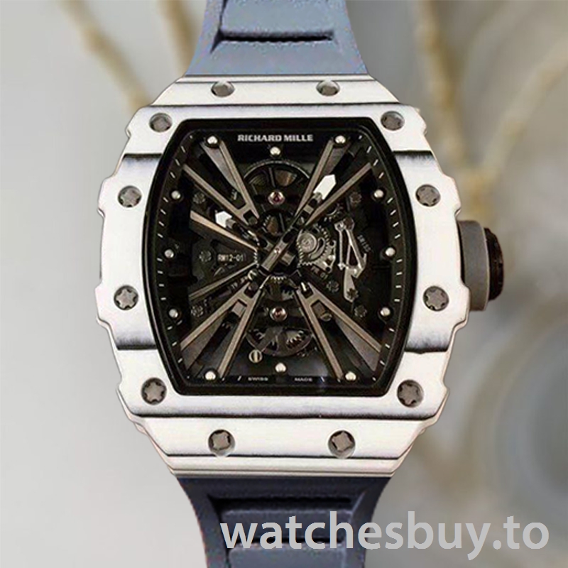 Richard Mille RM12-01 Around 50*42mm RM12-01-007 Men Rubber Band