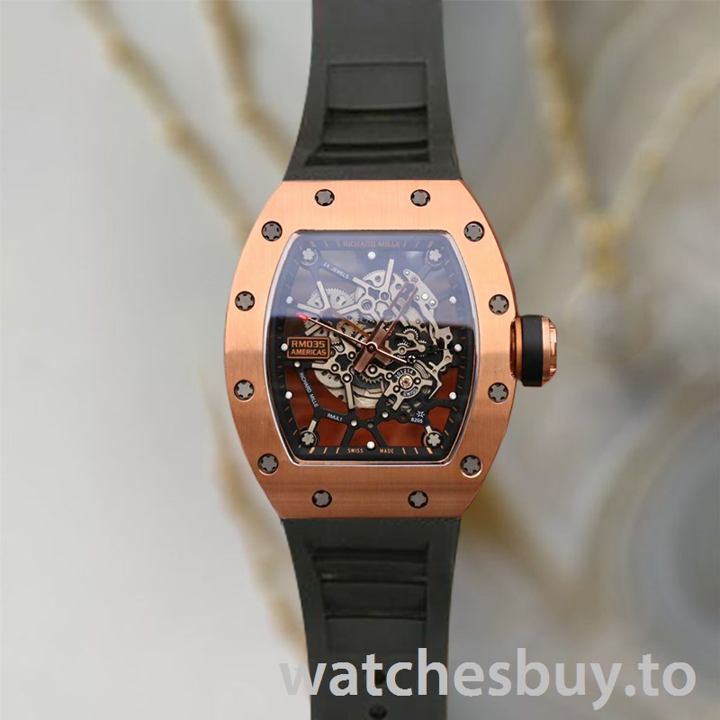 Richard Mille RM035 RM035-003 Men Around 50*42mm Rose Gold-tone Mechanical - Image 2