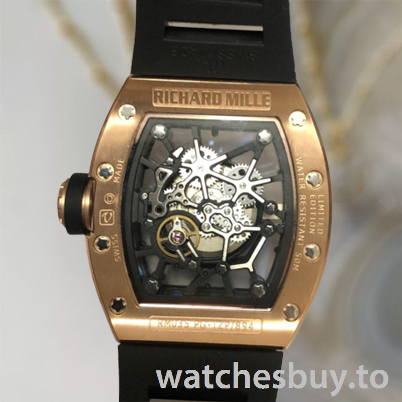 Richard Mille RM035 RM035-003 Men Around 50*42mm Rose Gold-tone Mechanical - Image 4