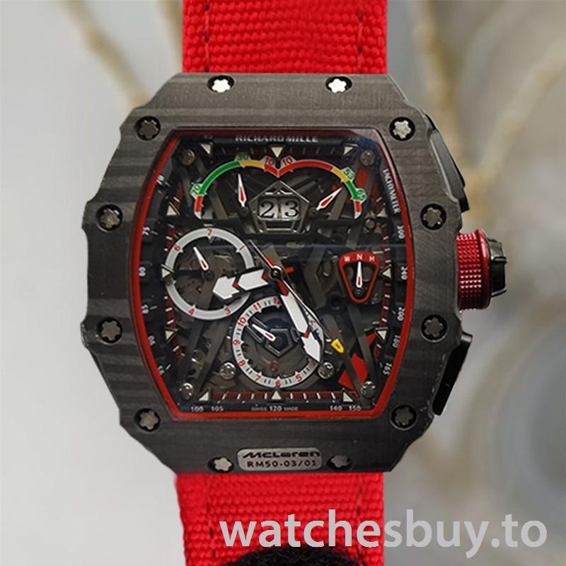 Richard Mille RM50-03 Men RM50-03-001 Around 50*44.5mm Transparent Dial Titanium