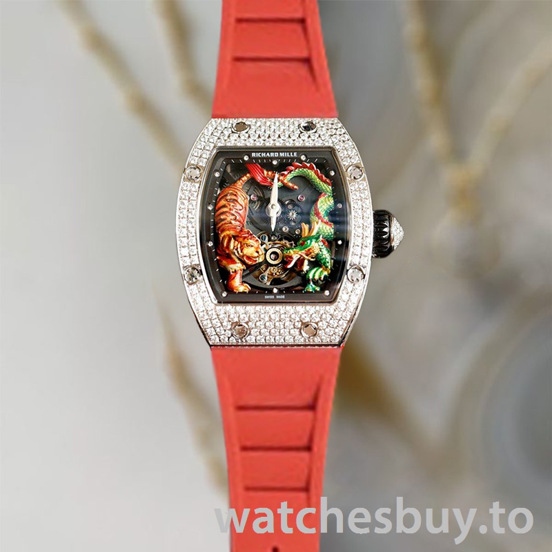 Richard Mille RM51-01 Ladies RM51-01-001 Around 48*40mm Tiger and Dragon Dial Silver - Image 2
