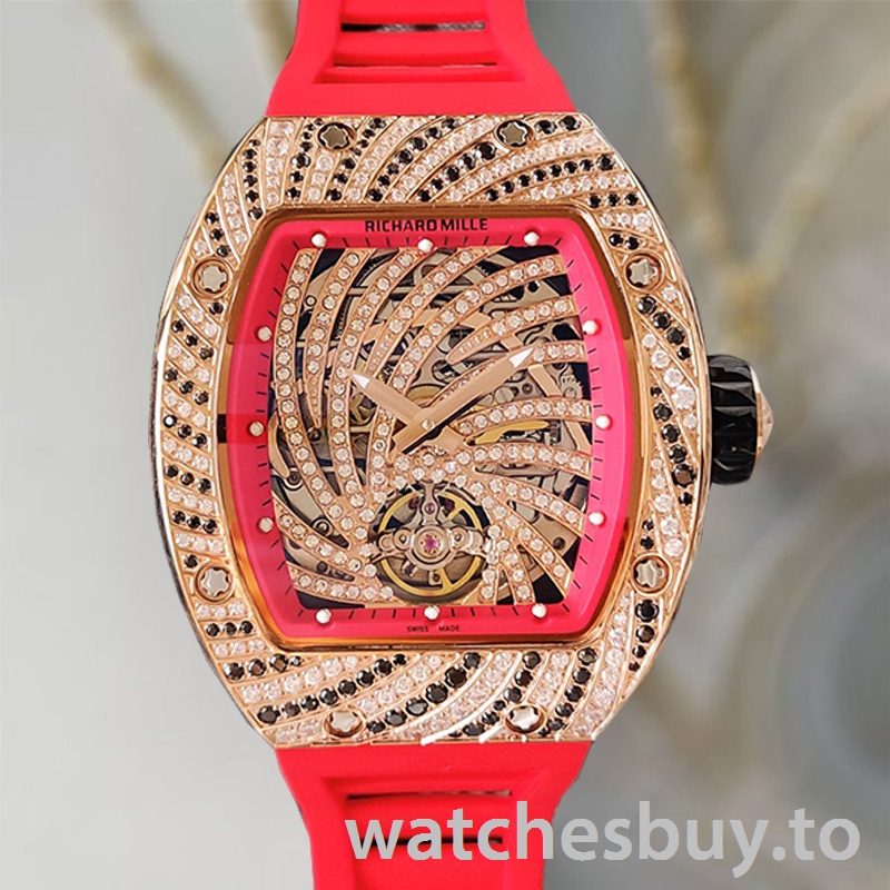 Richard Mille RM51-02 RM51-02-009 Ladies Around 48*40mm Rubber Band