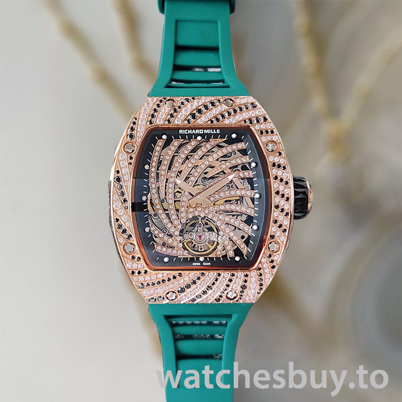 Richard Mille RM51-02 RM51-02-009 Ladies Around 48*40mm Rubber Band - Image 5