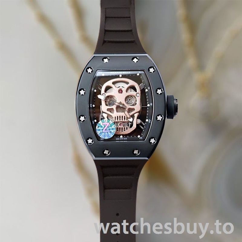 Richard Mille RM52-01 Men RM52-01-002 Around 50*42mm Black Rose Gold Skull Dial - Image 2