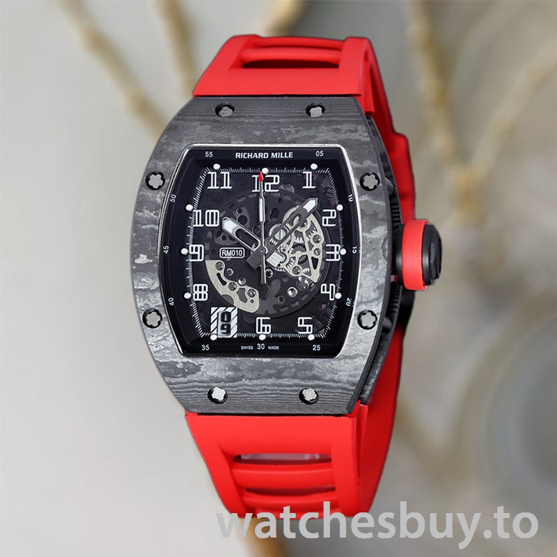 Richard Mille RM 010 Men 50*42mm RM 010-005 Rubber Band - Image 2