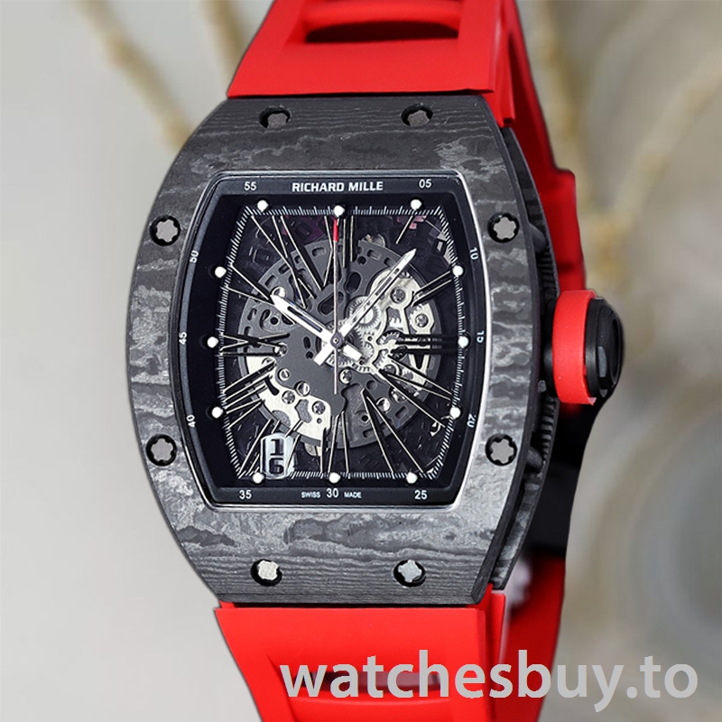 Richard Mille RM 010 50*42mm RM 010-012 Men Transparent Dial