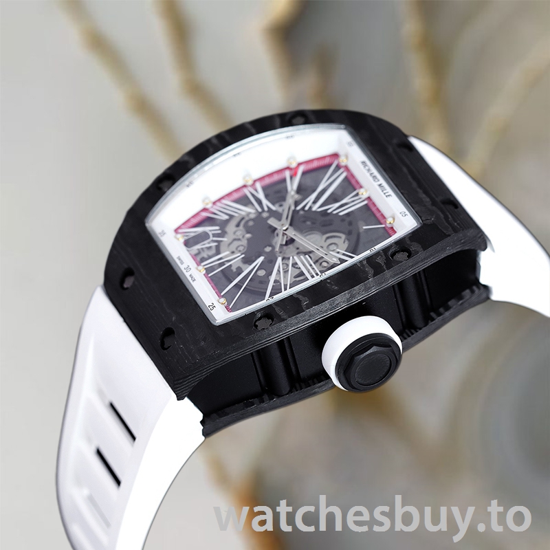 Richard Mille RM 010 50*42mm RM 010-015 Men Transparent Dial Rubber Band - Image 3