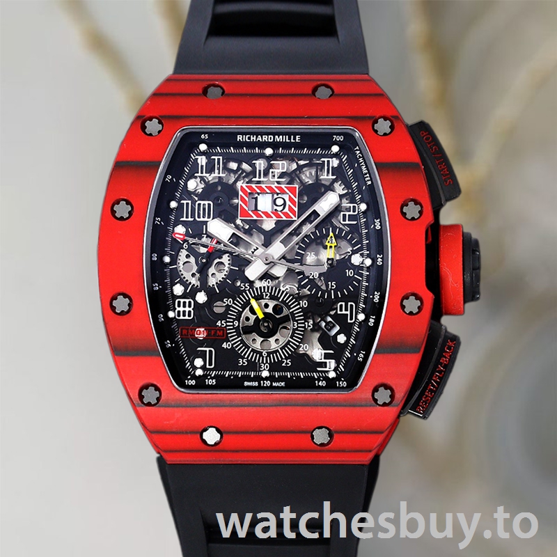 Richard Mille RM 011 Men 50*40mm RM 011-033 Automatic Ceramics Bezel