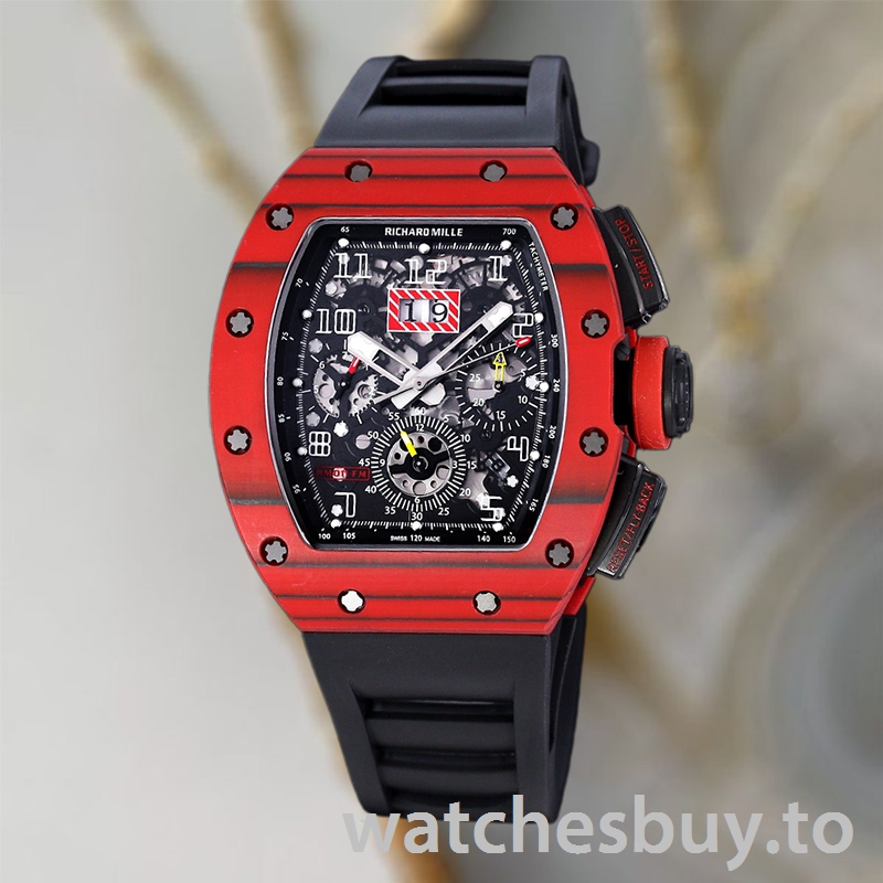 Richard Mille RM 011 Men 50*40mm RM 011-033 Automatic Ceramics Bezel - Image 2