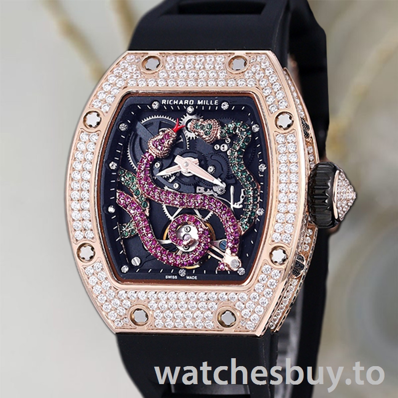 Richard Mille RM 026 Unisex RM 026-003 45*39mm Rubber Band Rose Gold