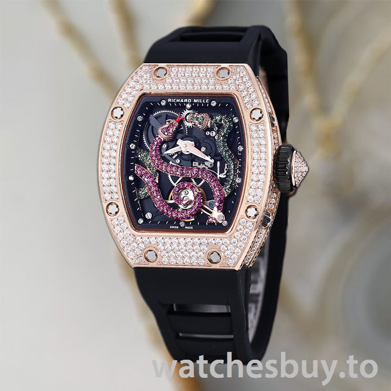Richard Mille RM 026 Unisex RM 026-003 45*39mm Rubber Band Rose Gold - Image 2