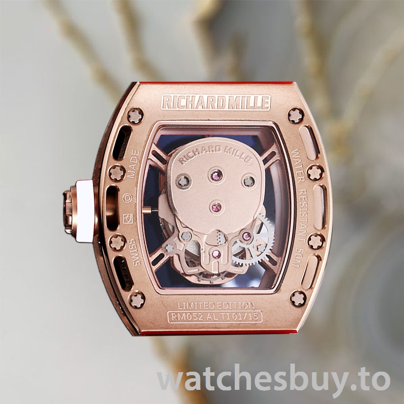 Richard Mille RM 052 50*42mm Men RM 052-013 Diamonds Skull Dial Stainless Steel - Image 3