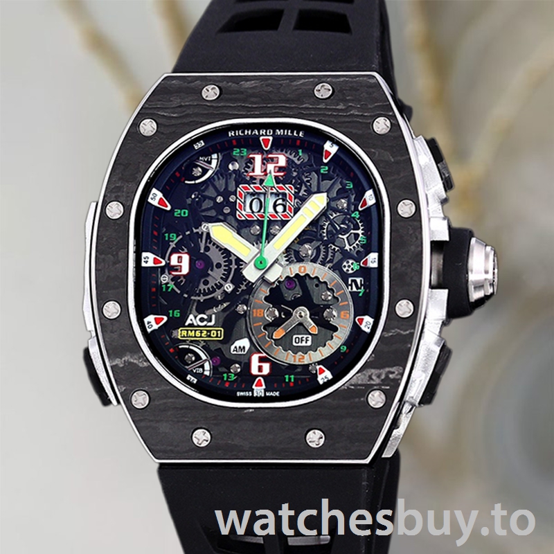 Richard Mille RM 62-01 Men 50*42mm RM 62-01-002 Transparent Dial Automatic