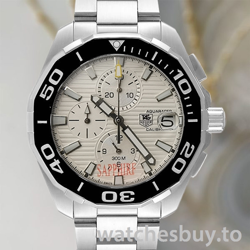 Tag Heuer Aquaracer Men's AquaracerWSB004 43mm White Dial Japanese Quartz