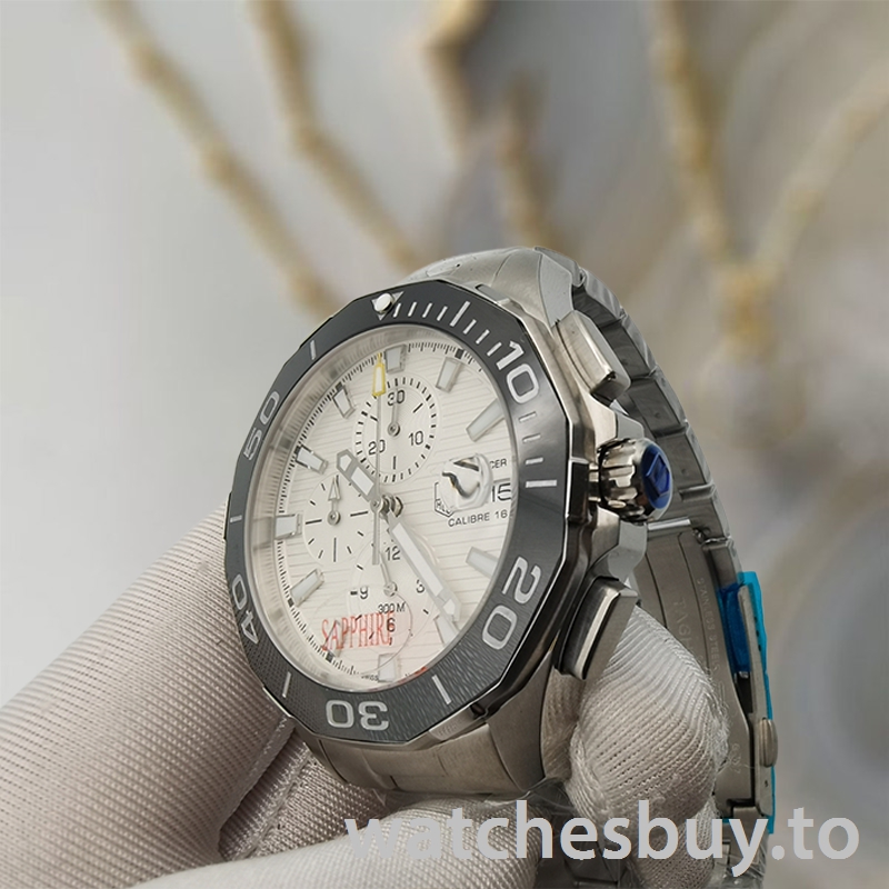 Tag Heuer Aquaracer Men's AquaracerWSB004 43mm White Dial Japanese Quartz - Image 3