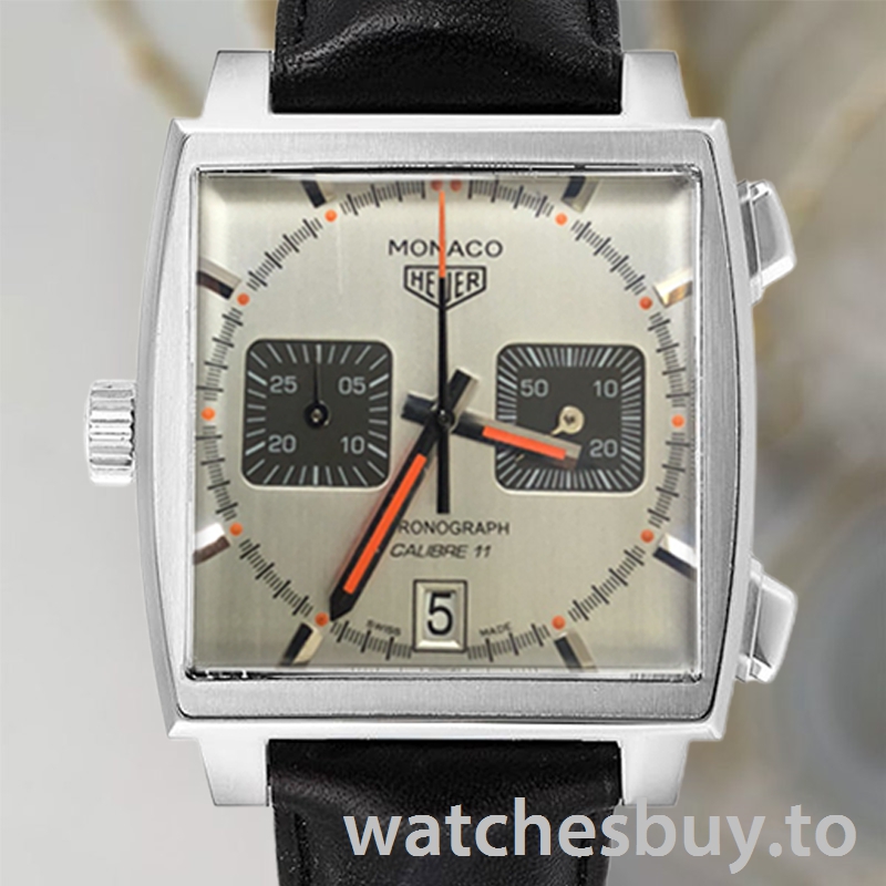 Tag Heuer Monaco Men's 40mm CAW211C.FC6241 Leather Strap