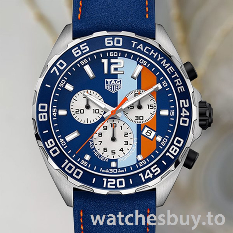 Tag Heuer Formula 1 CAZ101N.FC8243 Men's 43mm Quartz Leather Strap