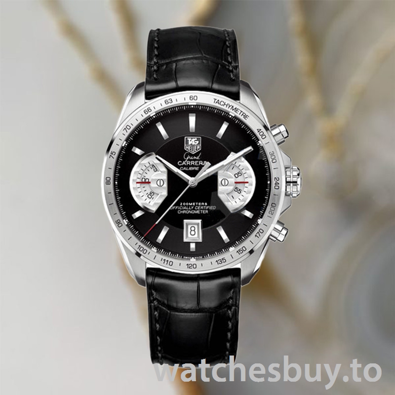 Tag Heuer Grand Carrera Men 43mm CAV511A.FC6225 Silver-tone - Image 2