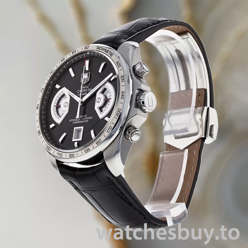Tag Heuer Grand Carrera Men 43mm CAV511A.FC6225 Silver-tone - Image 4