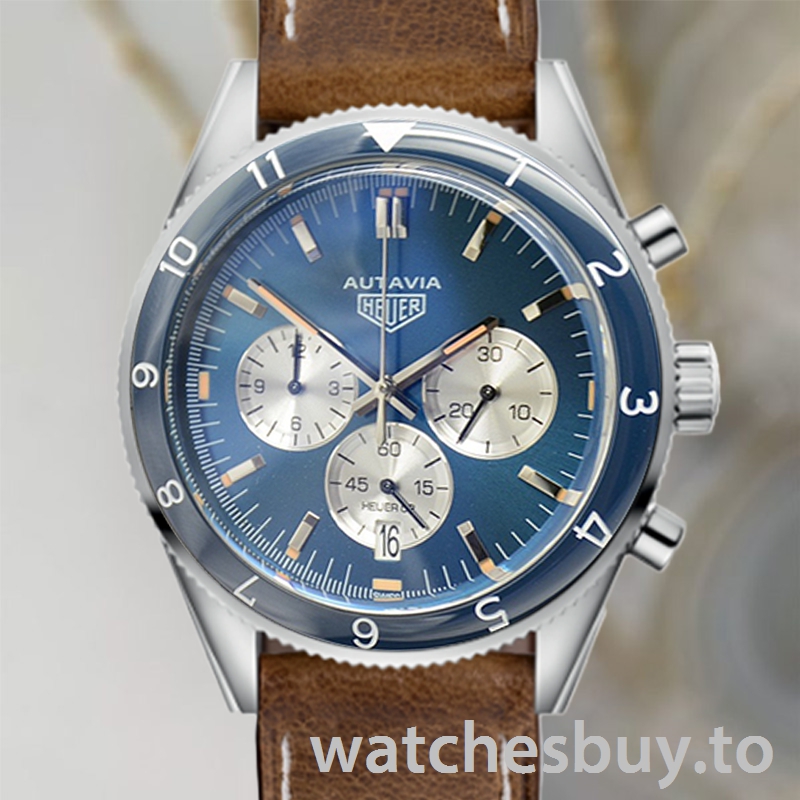 Tag Heuer Autavia 43mm CBE2110-001 Men Silver-tone Blue Dial